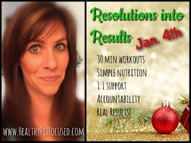 Turn your Resolutions Into Results - Health and Fitness Accountability Group! Julie Little Fitness, www.HealthyFitFocused.com 