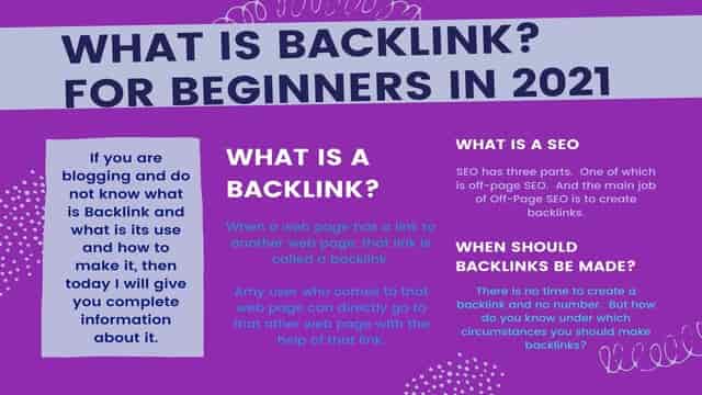 What is Backlink? how to create it Backlink? for Beginners in 2021