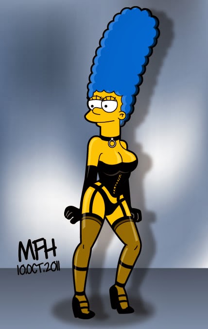 Marge SImpson em traje erótico