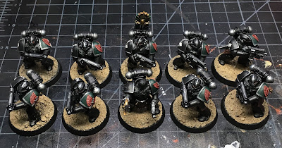 1st Legion Dark Angels Calibanite Tactical Squad WIP