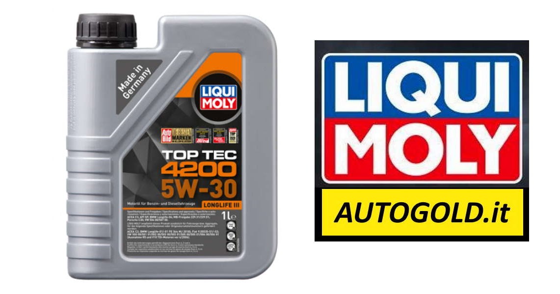 Il blog di Autogold: OLIO MOTORE Liqui Moly 5W-30 Top Tec 4200:  caratteristiche tecniche e specifiche