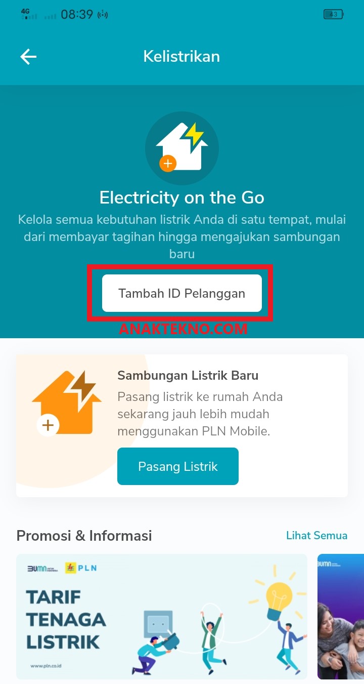 Isi token listrik ada tulisan gagal