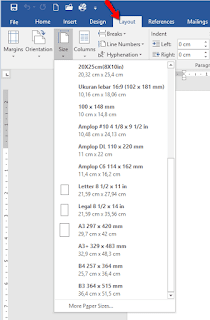 Mengatasi Hilangnya ukuran jenis kertas pada Word