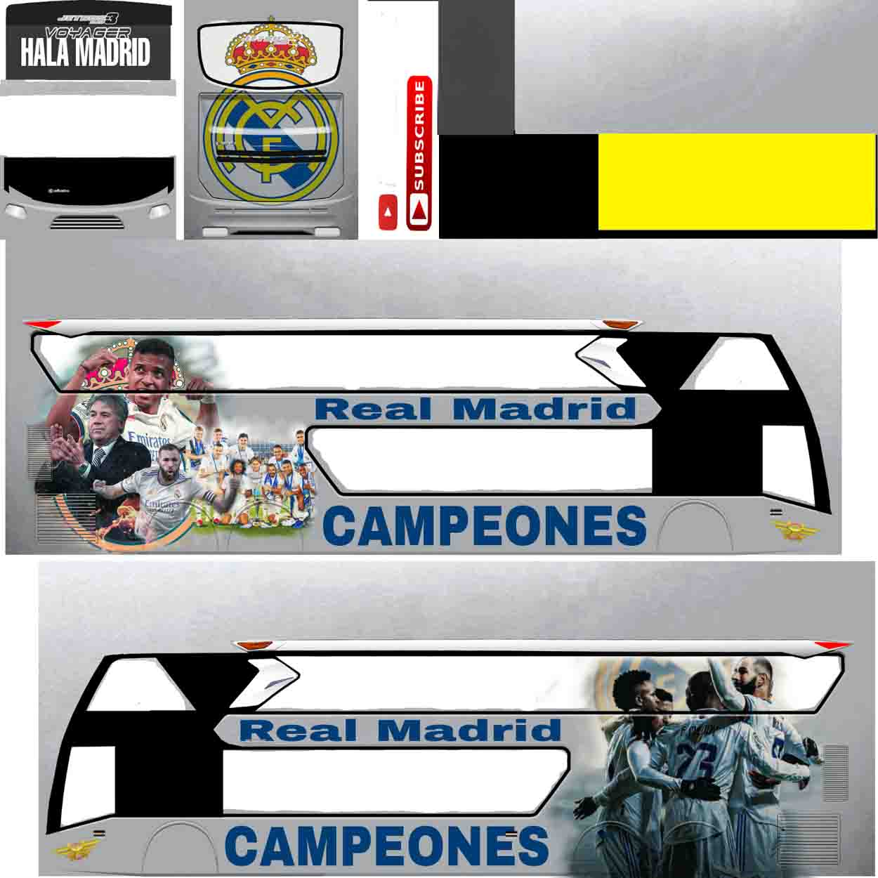 livery bussid real madrid 2022