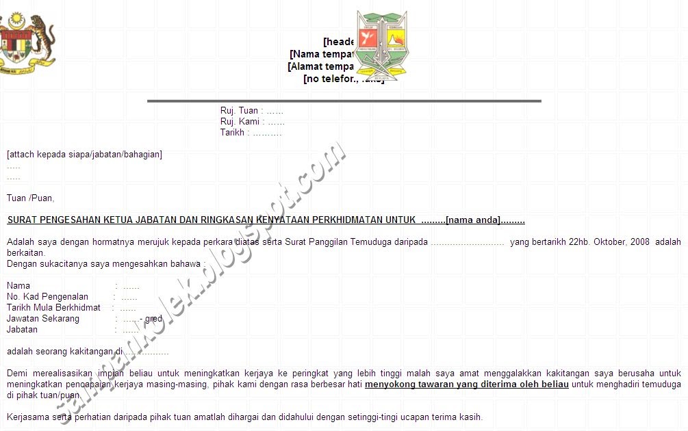 Contoh Surat Berhenti Kerja Word - Downlllll