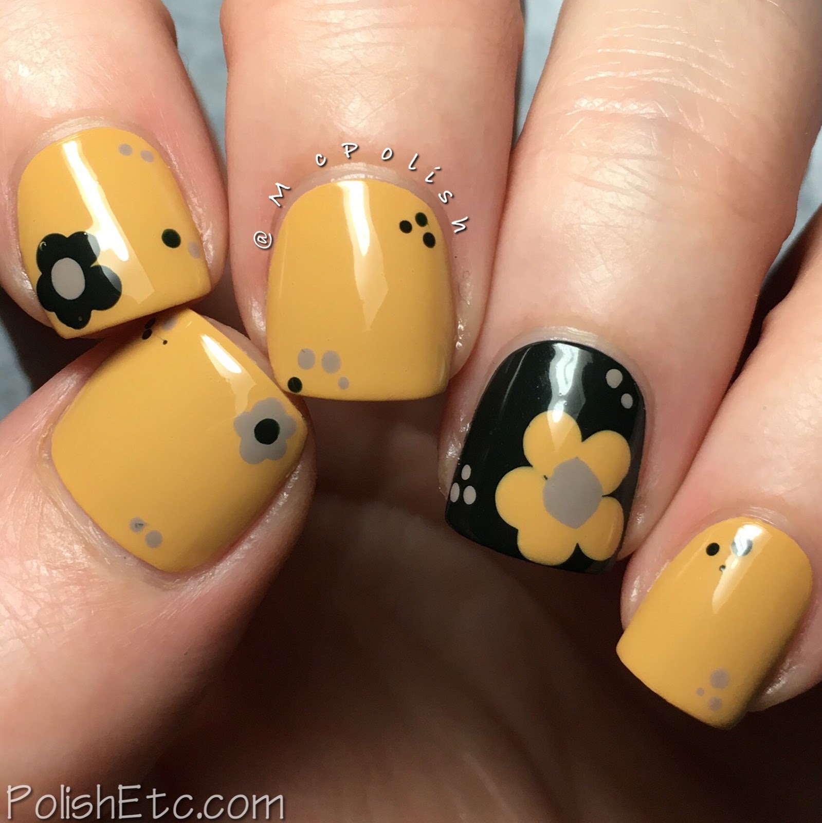 3. Yellow: yellow nails with black bows by Brujawhite on DeviantArt
