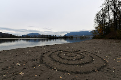 Agassiz British Columbia bridge and beach.