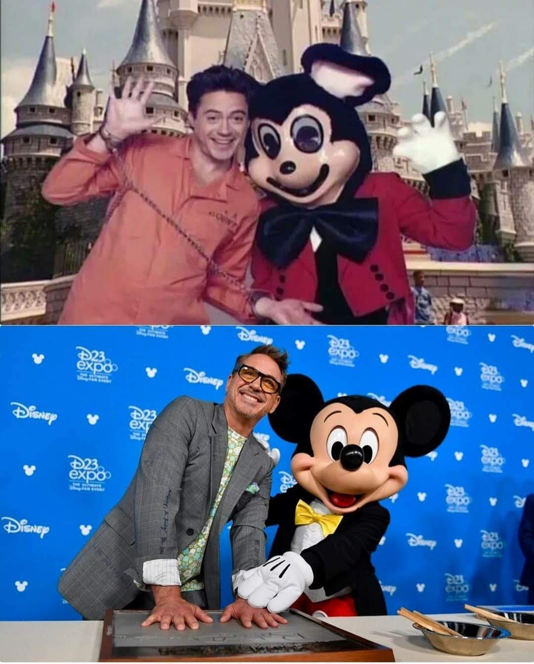 Robert Downey Jr And Mickey Mouse Difference Between Then And Now アイアンマンのロバート ダウニー Jr とミッキーマウスの昔と今 B Side Of Cia