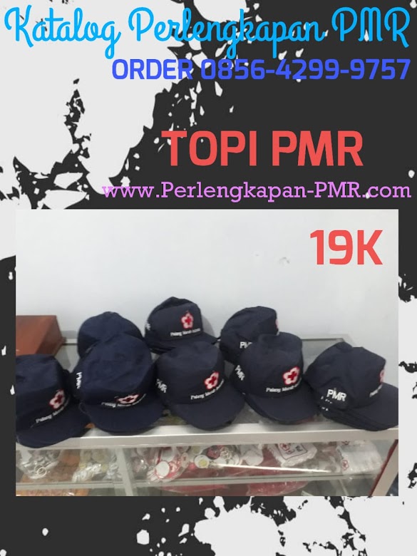 Topi PMR Murah Hanya Rp. 19.000 Bisa mencantumkan Nama Sekolah