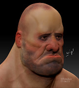 So i got on zbrush and just blitzed at it until i found Mr Sad Face here. (sadface dfereday)