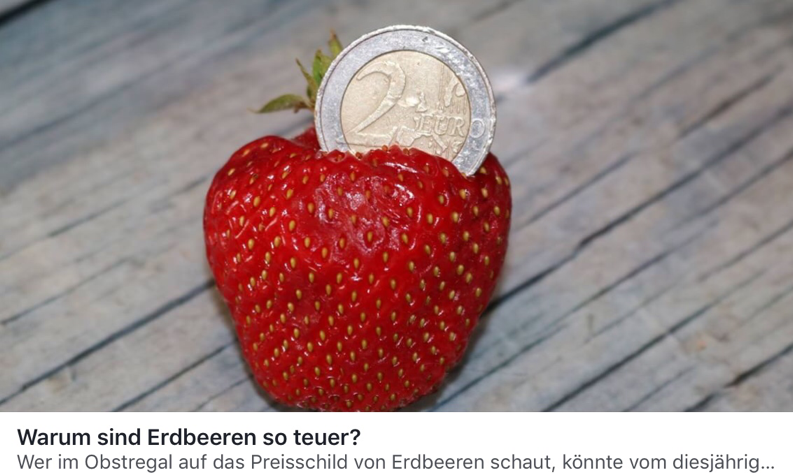 Warum sind Erdbeeren so teuer?