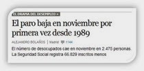 el paro baja en noviembre