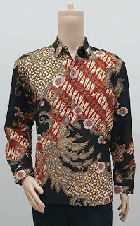 Model Baju Batik Pria Lengan Panjang Pola Parang