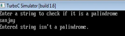 A C program whether the string is palindrome or not, c program to find the string is palindrome or not, write a program to find the string is palindrome or not, wap to find the program, A C program, my knowledge to you dude,