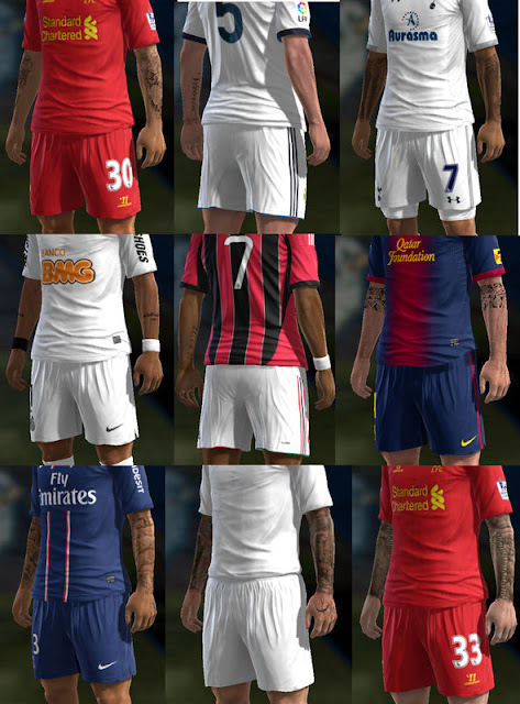 Pack de Tattoos v4 - PES 2013