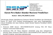 POS UN Tahun Pelajaran 2019/2020 Yang Baru Tertuang Dalam Peraturan BSNP Nomor: 0053/P/BSNP/I/2020