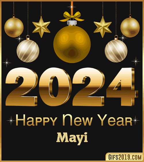 Happy New Year 2024 gif Mayi