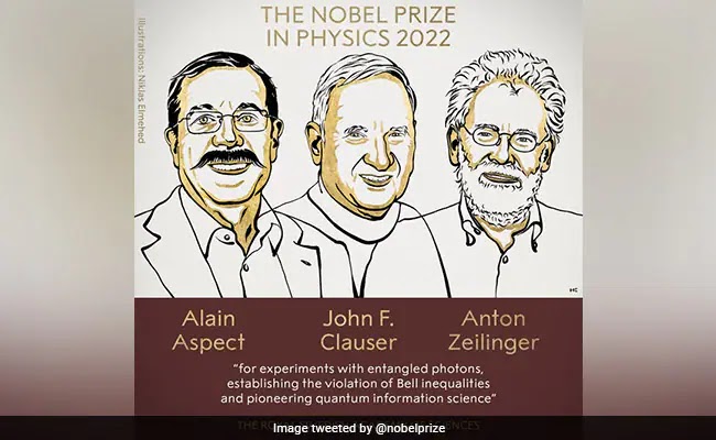 2022ம் ஆண்டு இயற்பியலுக்கான நோபல் பரிசு / NOBEL PRIZE FOR PHYSICS 2022