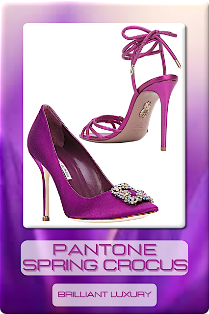 ♦Pantone Fashion Color Spring Crocus #pantone #fashioncolor #pink #shoes #brilliantluxury