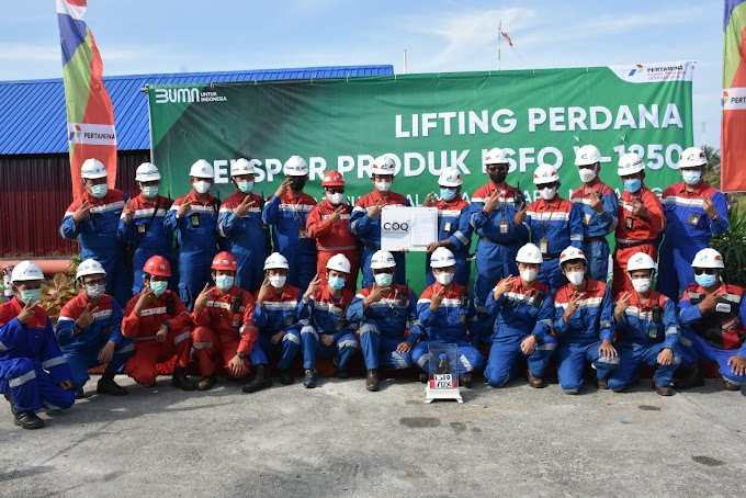 PT KPI RU Sei Pakning Berhasil Produksi dan Lifting Perdana LSFO