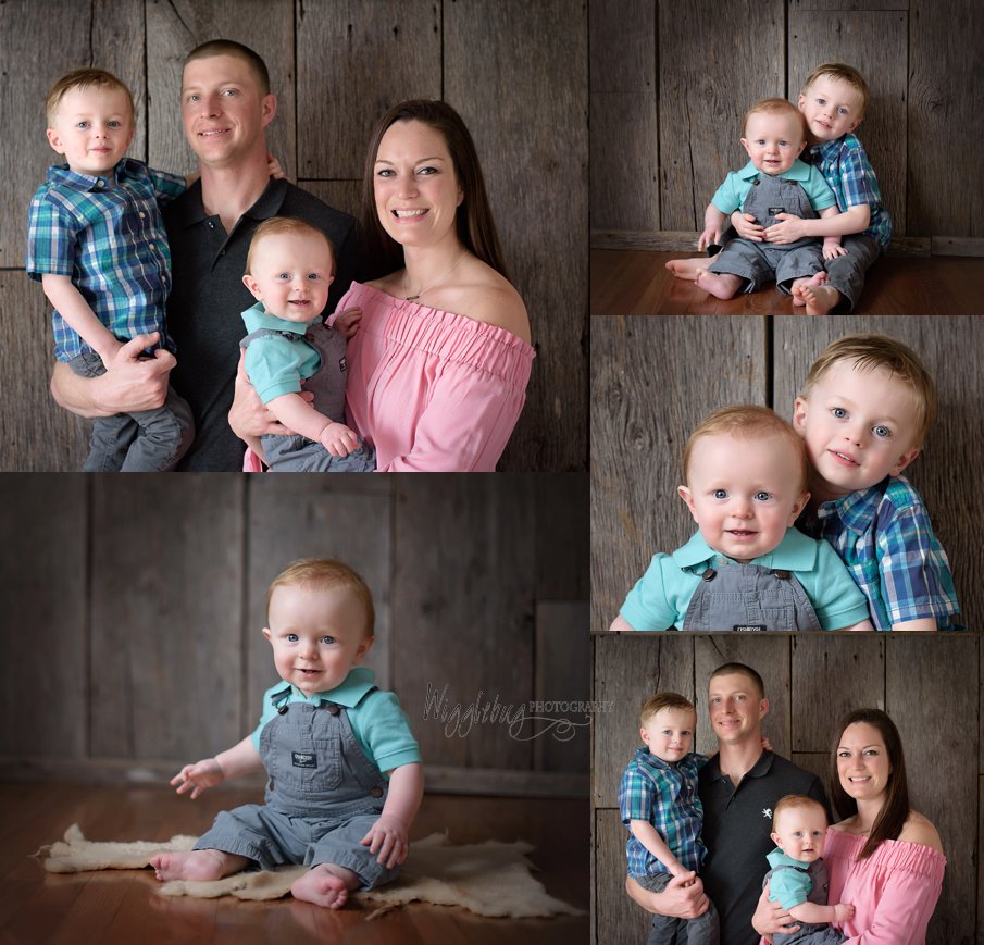 8 Month old Sitter Session Milestone Photos by DeKalb IL Newborn and Child Photographer 