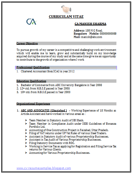 Over 10000 CV and Resume Samples with Free Download ...