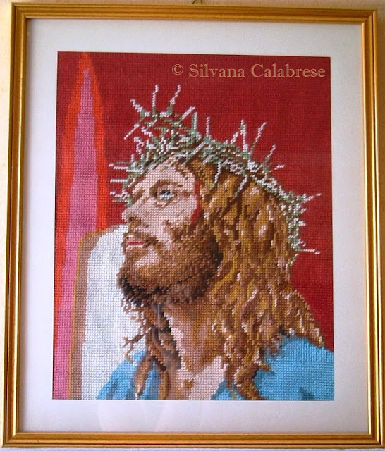 Jesus Christ embroidered Half-stitch Loving San Francisco