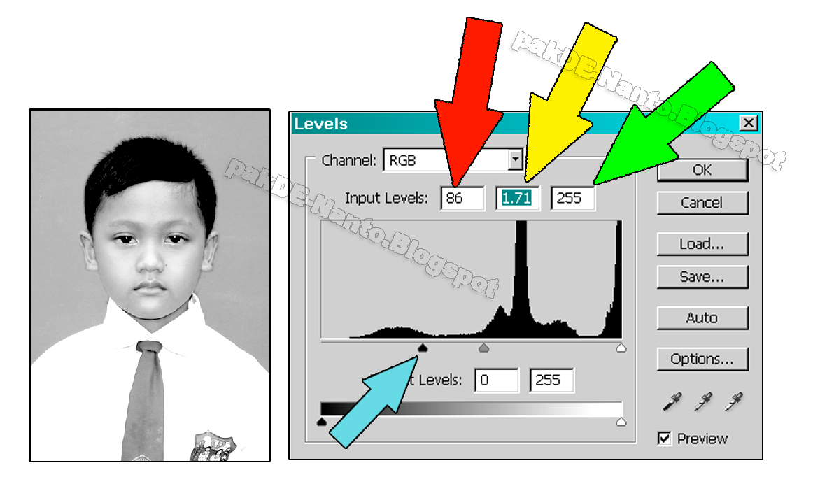 Cara membuat foto  hitam  putih  di photoshop PAKDE NANTO