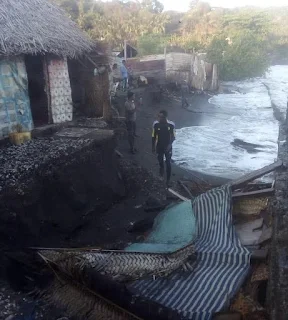 Rupture de la digue : Montée des eaux à Hoani