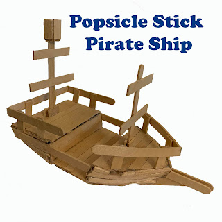 Popsicle Stick Pirate Ship