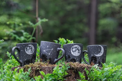 Personalized Moon Forest Constellation Mug by She Wolfka