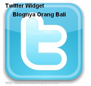 Cara Membuat Widget Twitter Pada Blog