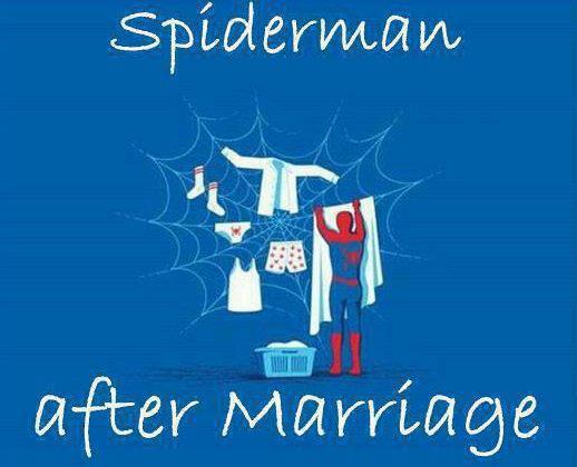 Spiderman after marriage photo