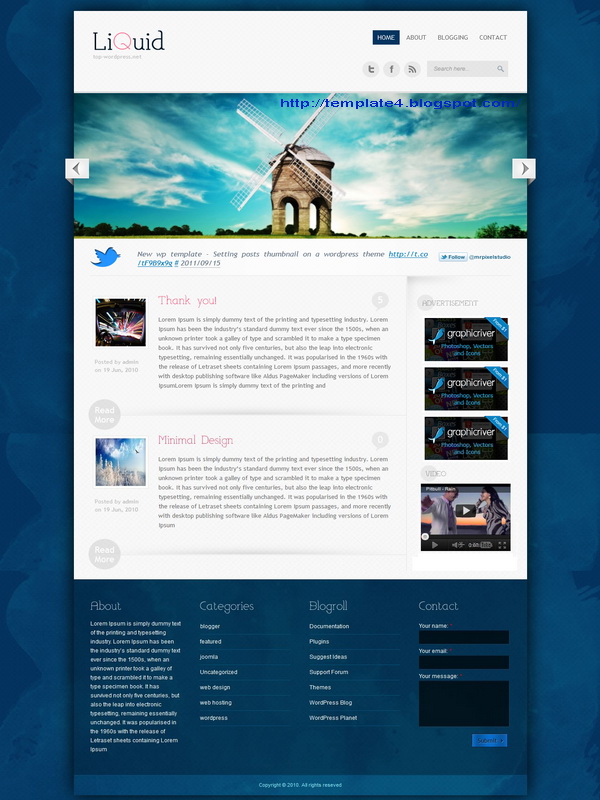 Liquid WordPress Theme