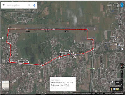 Rute Angkasa Pura Airport Running Series 2 Lombok, lomba lari di landasan terbang bandara internasional lombok