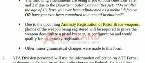 New ATF Document Reveals Gun Owners Who Own 'Pistol Braces' Could Be Forced To Register