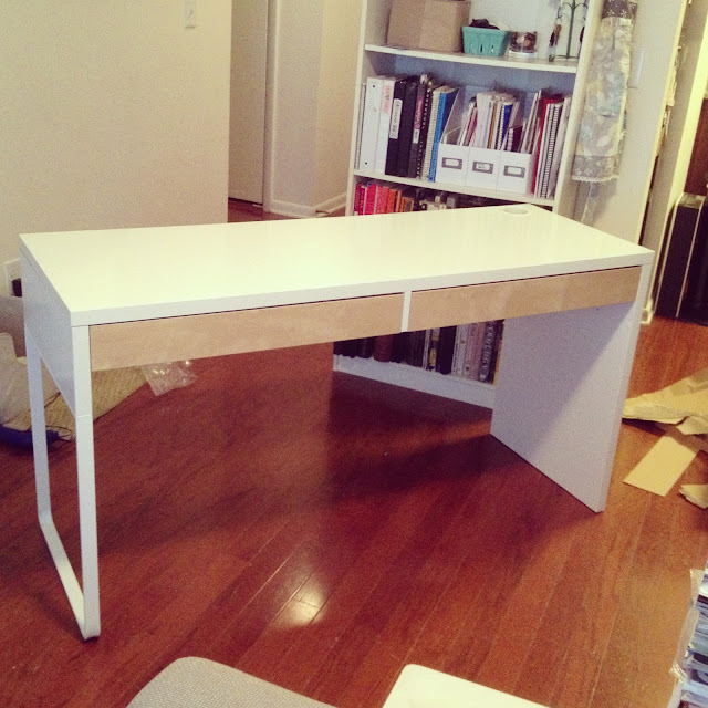 NEW IKEA MICKE DESK! (via Holly Would)