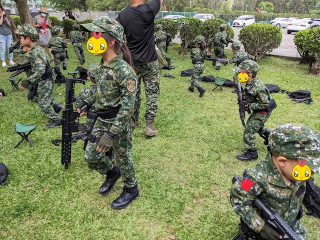 小小陸軍 | 小兵日記兒童軍事體驗營，大頭兵組槍、射靶、匍匐前進超精實；迫擊砲、丟手榴彈好刺激，軍服帥度100!!