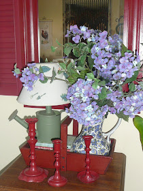Red kitchen display: LadyD Books