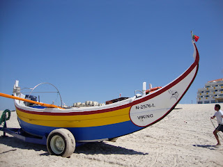 Foto Praia da vieira - barco viking na areia