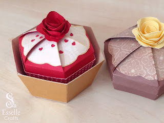 Cupcake favour boxes by Esselle Crafts