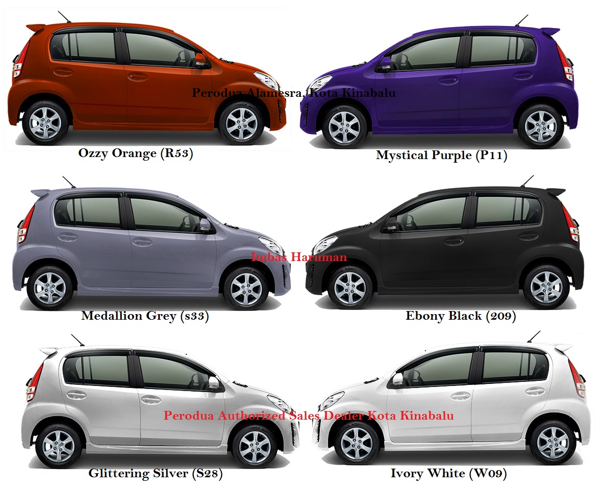 Perodua Myvi Color Code - Perodua s
