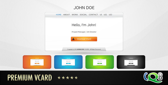 Premium vCard - Virtual Business Card Personal