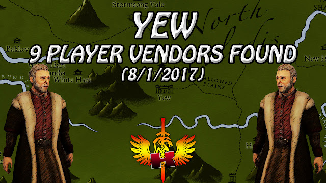 NPC Town Of Yew, 9 Player Vendors Checked (8/1/2017)