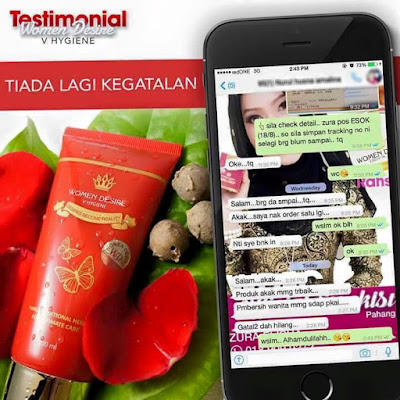 TESTIMONI PENGGUNA WOMEN DESIRE V HYGINE FEMININE WASH 