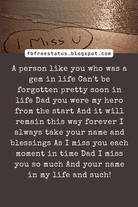 Missing You Messages for Father