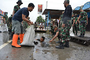 Ratusan Babinsa Kodim 1702 Jayawijaya Diturunkan Bersihkan Dampak Banjir 