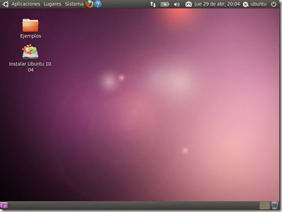 escritorio ubuntu