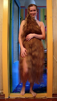 woman pics floor length hair