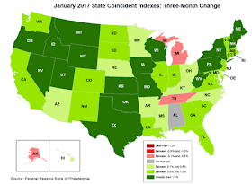 Philly Fed State Conincident Map